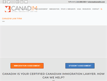 Tablet Screenshot of canadim.com